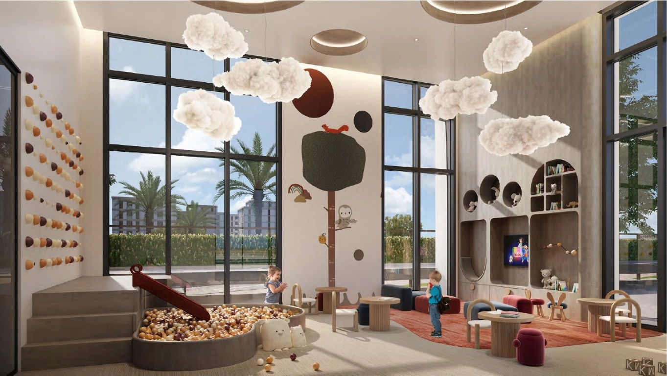 Artistic interiors with clean lines and neutral palette inside Manarat Living